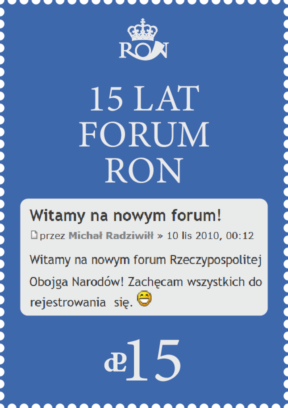 15 lat forum RON